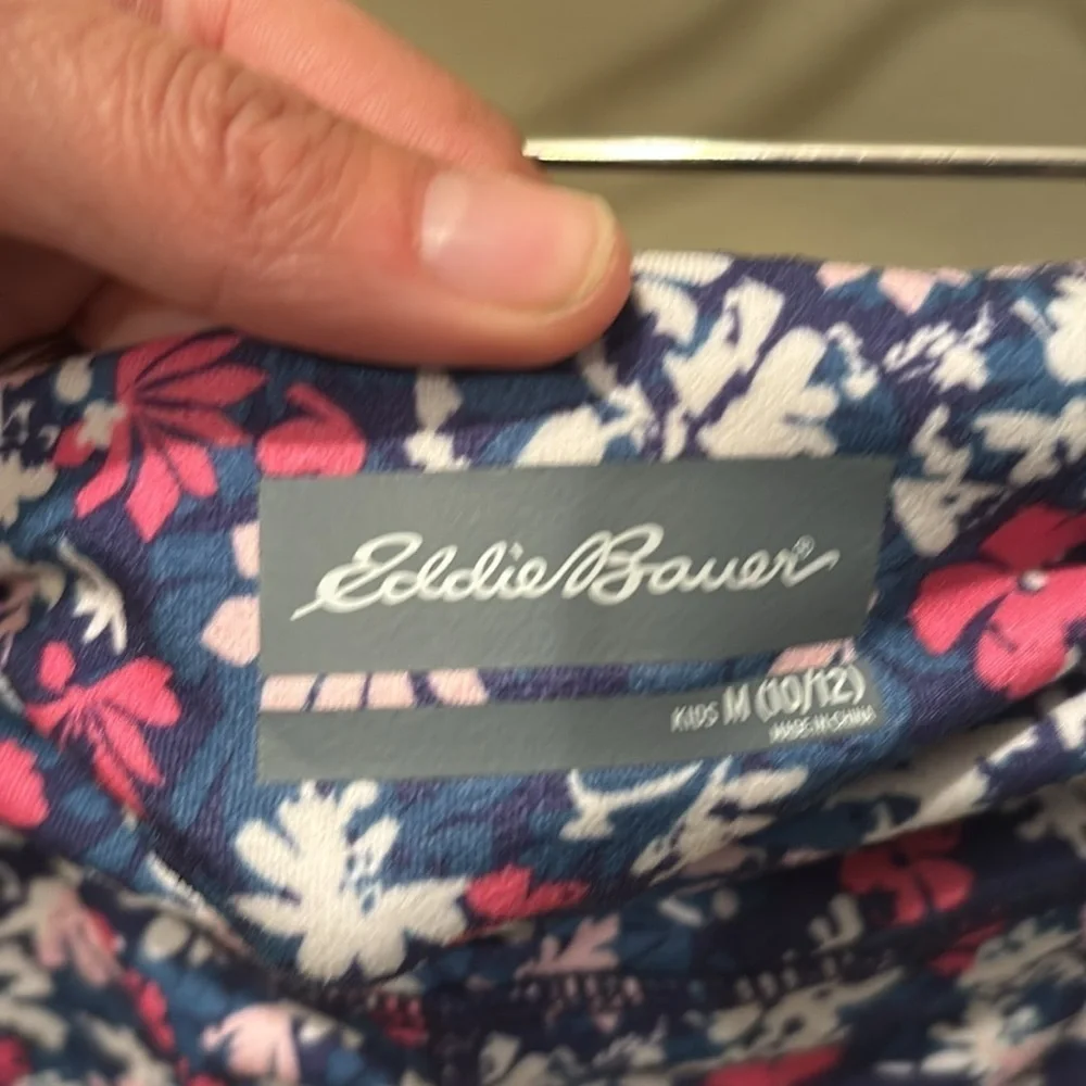 Eddie Bauer Blue and Pink Floral Leggings